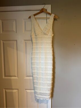 SHEIN Lace double layered maxi dress